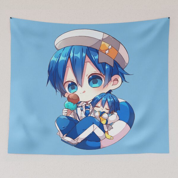 Item preview, Kaito Chibi eating ice cream designed and sold by loveiscosmic.