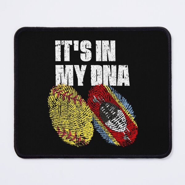Item preview, IT'S IN MY DNA Softball - Swaziland Flag Fingerprint designed and sold by CosmoKitsch.