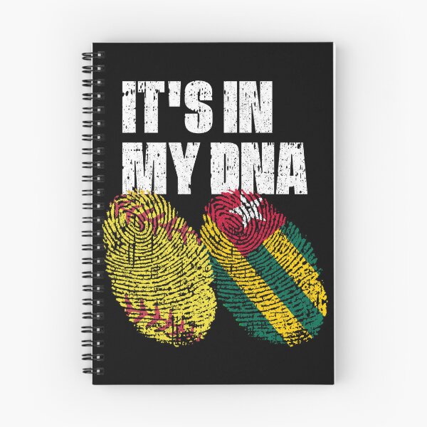 Item preview, IT'S IN MY DNA Softball - Togo Flag Fingerprint  designed and sold by CosmoKitsch.
