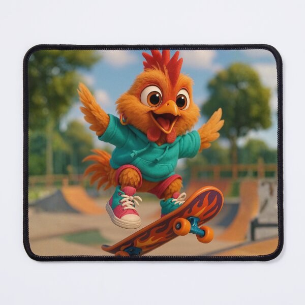 Item preview, Skater Phoenix Chicken designed and sold by Sillytoe.