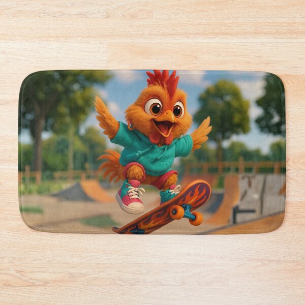 Item preview, Skater Phoenix Chicken designed and sold by Sillytoe.
