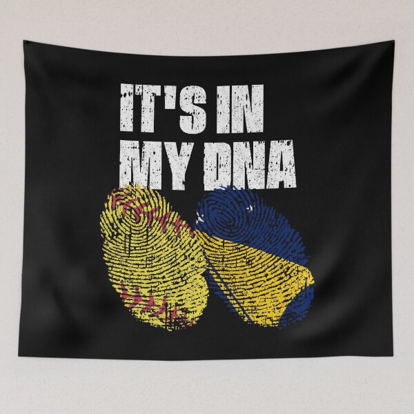 Item preview, IT'S IN MY DNA Softball - Tokelau Flag Fingerprint  designed and sold by CosmoKitsch.