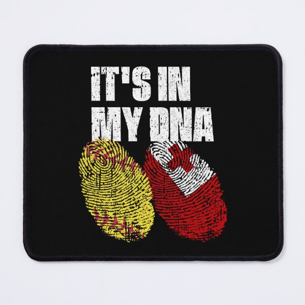 Item preview, IT'S IN MY DNA Softball - Tonga Flag Fingerprint designed and sold by CosmoKitsch.