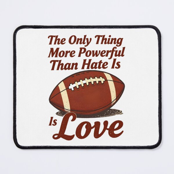 Item preview, The Only Thing More Powerful Than Hate Is Love Vintage Football Quote Shirt designed and sold by Uglyandcute.