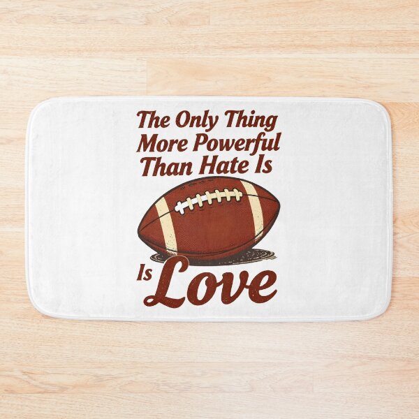 Item preview, The Only Thing More Powerful Than Hate Is Love Vintage Football Quote Shirt designed and sold by Uglyandcute.