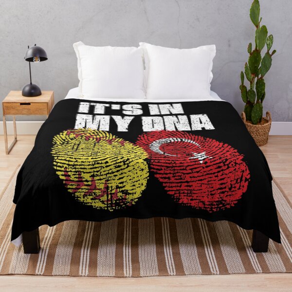 Item preview, IT'S IN MY DNA Softball - Turkey Flag Fingerprint  designed and sold by CosmoKitsch.