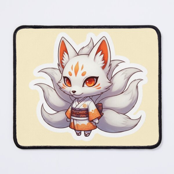 Item preview, Kawaii Nine-Tailed Kitsune Fox Spirit designed and sold by Unwrapfashion.