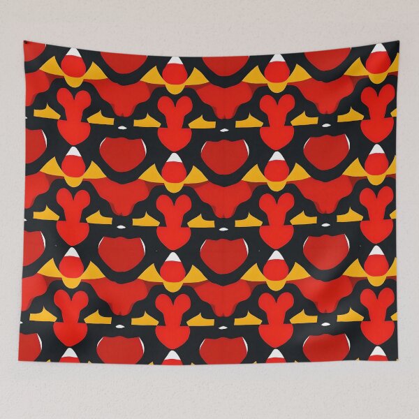 Item preview, red seamless pattern designed and sold by NEXTLEVEL318.