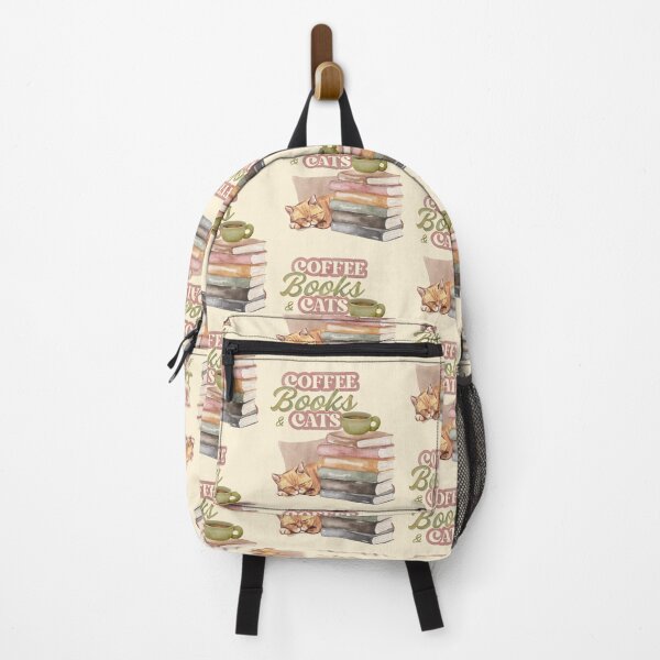 Item preview, Coffee, Books & Cats designed and sold by Teacher-Toast.