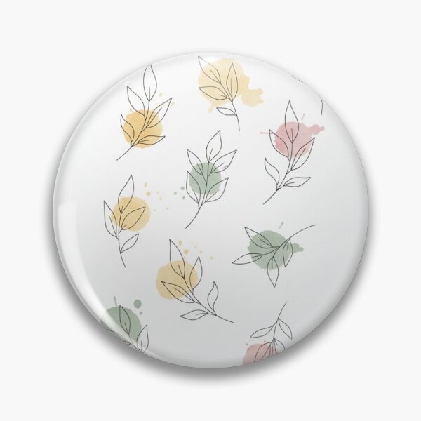 Item preview, Delicate botanical line art with watercolor designed and sold by KromaNauta.
