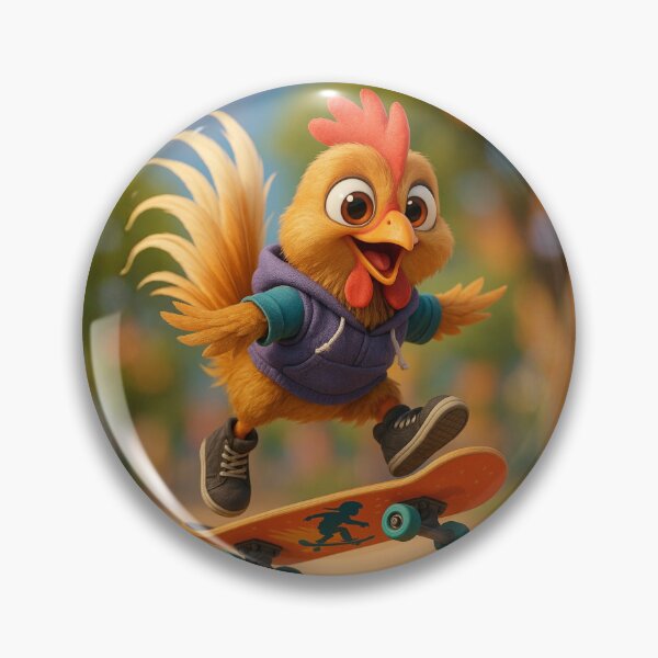Item preview, Skater Phoenix Chicken designed and sold by Sillytoe.