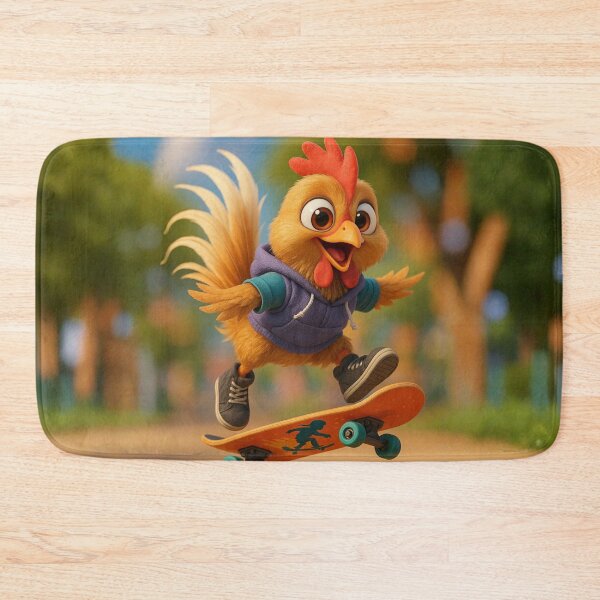Item preview, Skater Phoenix Chicken designed and sold by Sillytoe.