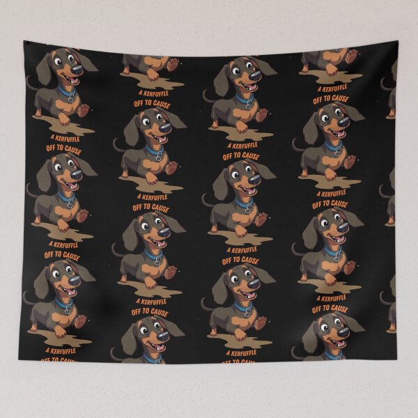 Item preview, Off to Cause A Kerfuffle Dachshund designed and sold by Tom-Apex-Art.