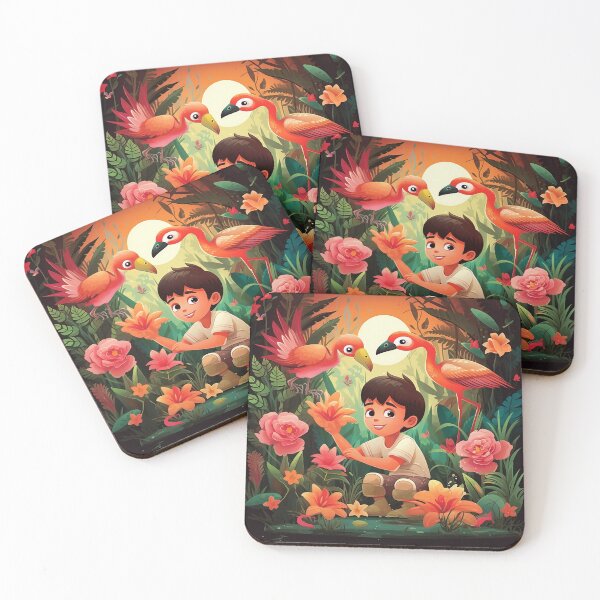 Item preview, flamingos designed and sold by Tania Uvalle.