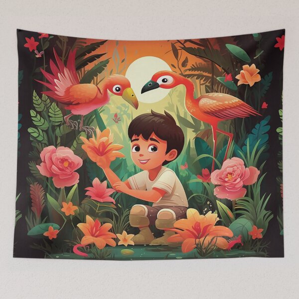 Item preview, flamingos designed and sold by Tania Uvalle.