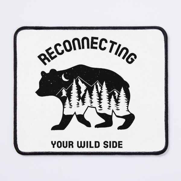 Item preview, Reconnecting Your Wild Side - Wilderness Bear_Black designed and sold by Off-DutyDesign.