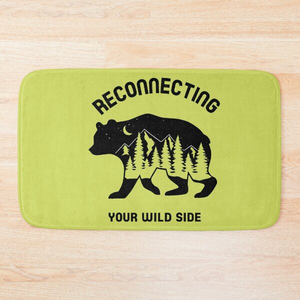 Item preview, Reconnecting Your Wild Side - Wilderness Bear_Black designed and sold by Off-DutyDesign.