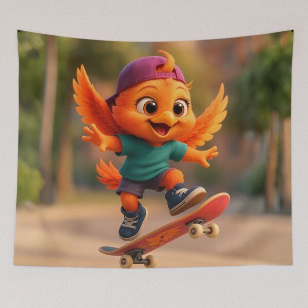 Item preview, Skater Phoenix Girl designed and sold by Sillytoe.