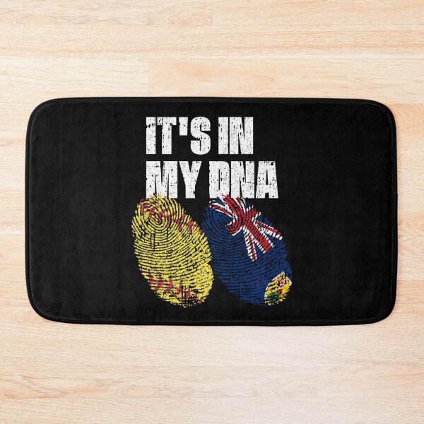 Item preview, IT'S IN MY DNA Softball - Turks and Caicos Islands Flag Fingerprint  designed and sold by CosmoKitsch.