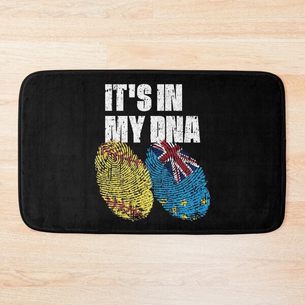 Item preview, IT'S IN MY DNA Softball - Tuvalu Flag Fingerprint  designed and sold by CosmoKitsch.