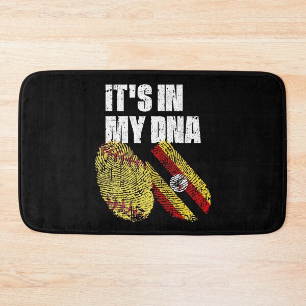 Item preview, IT'S IN MY DNA Softball - Uganda Flag Fingerprint  designed and sold by CosmoKitsch.