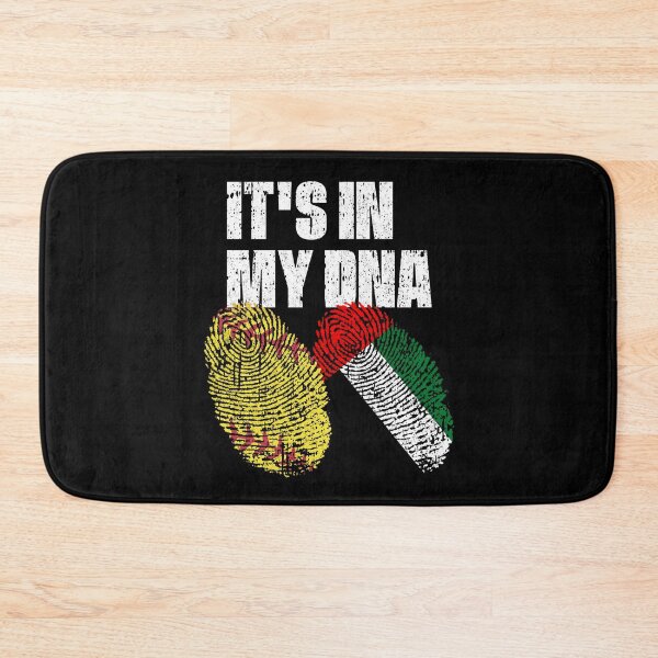 Item preview, IT'S IN MY DNA Softball - United Arab Emirates Flag Fingerprint  designed and sold by CosmoKitsch.