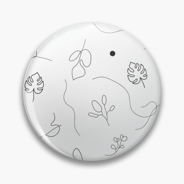 Item preview, Minimalist abstract botanical line pattern designed and sold by KromaNauta.