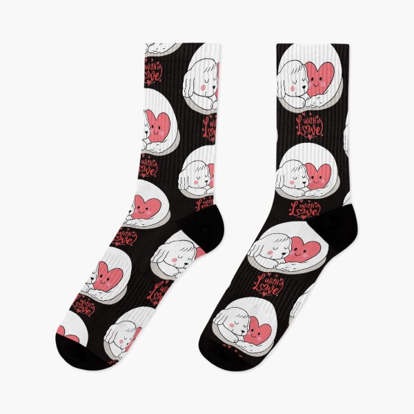 Item preview, With Love Dog And Heart. designed and sold by Dinasshop.