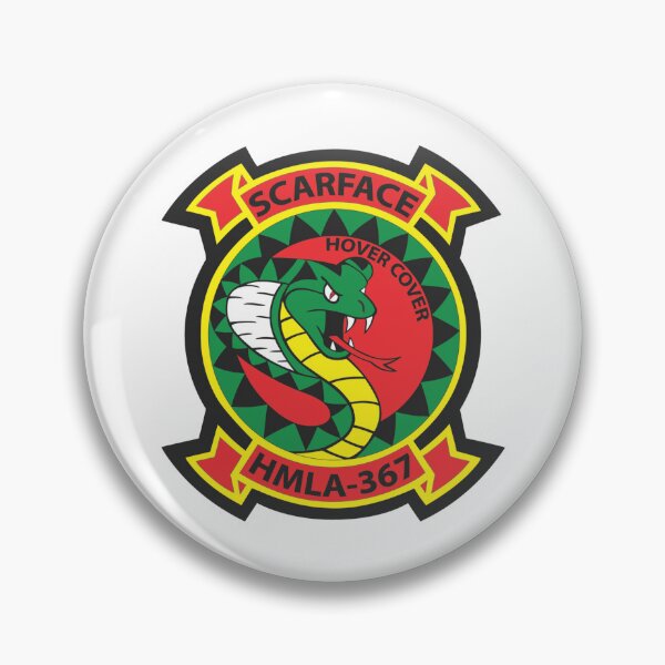 Item preview, HMLA-367 Scarface Squadron Military Emblem designed and sold by CharlieDesings.
