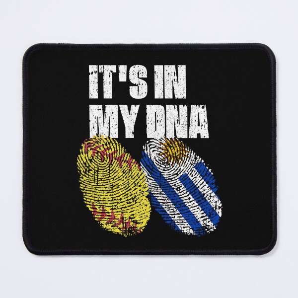 Item preview, IT'S IN MY DNA Softball - Uruguay Flag Fingerprint  designed and sold by CosmoKitsch.