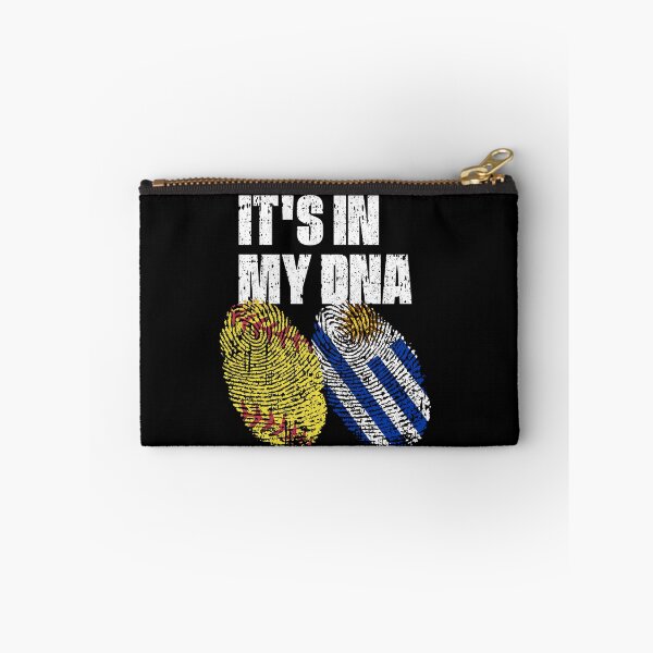 Item preview, IT'S IN MY DNA Softball - Uruguay Flag Fingerprint  designed and sold by CosmoKitsch.