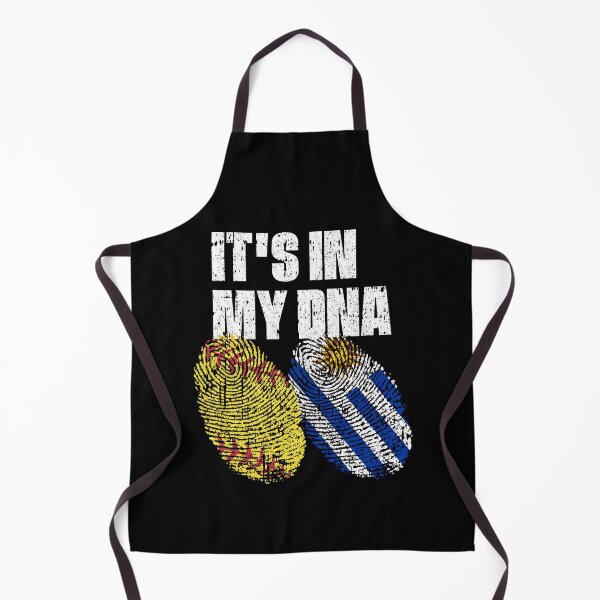 Item preview, IT'S IN MY DNA Softball - Uruguay Flag Fingerprint designed and sold by CosmoKitsch.