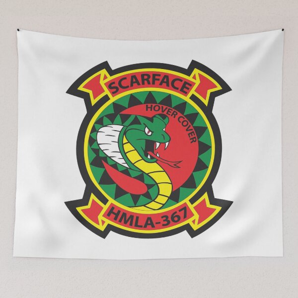 Item preview, HMLA-367 Scarface Squadron Military Emblem designed and sold by CharlieDesings.