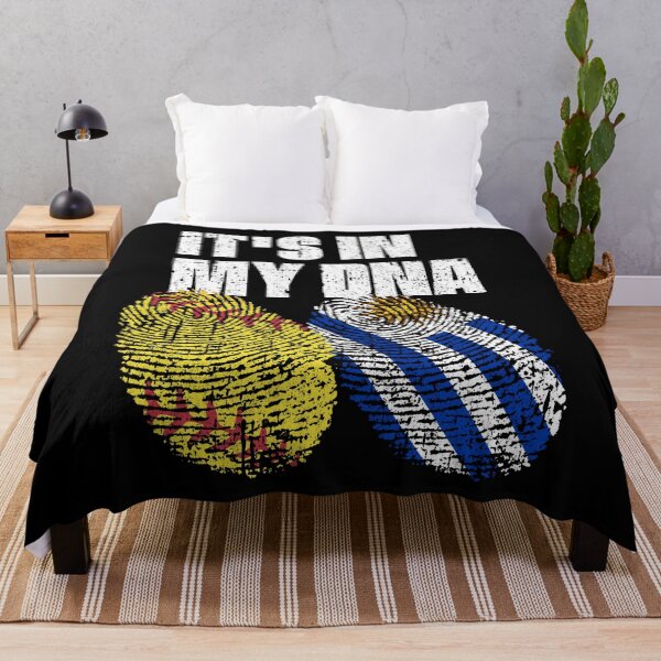 Item preview, IT'S IN MY DNA Softball - Uruguay Flag Fingerprint designed and sold by CosmoKitsch.