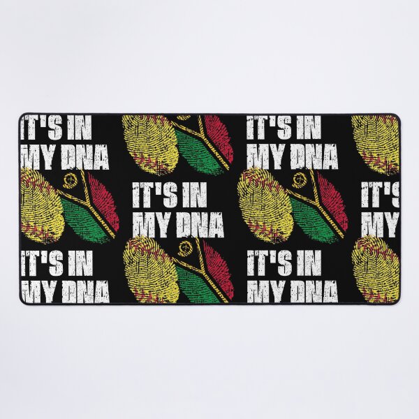 Item preview, IT'S IN MY DNA Softball - Vanuatu Flag Fingerprint designed and sold by CosmoKitsch.