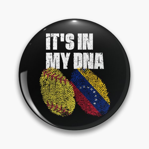 Item preview, IT'S IN MY DNA Softball - Venezuela Flag Fingerprint  designed and sold by CosmoKitsch.