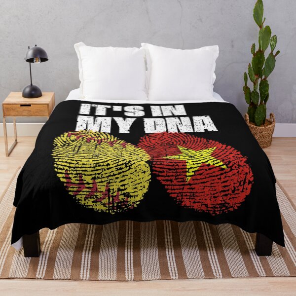 Item preview, IT'S IN MY DNA Softball - Vietnam Flag Fingerprint designed and sold by CosmoKitsch.