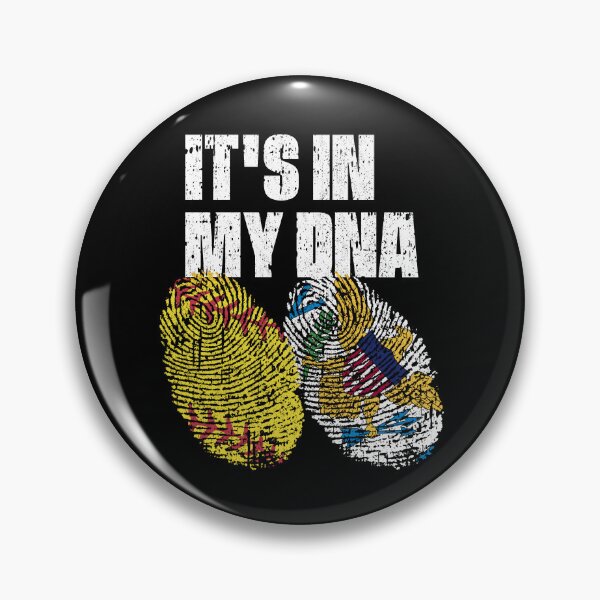 Item preview, IT'S IN MY DNA Softball - Virgin Islands Flag Fingerprint  designed and sold by CosmoKitsch.