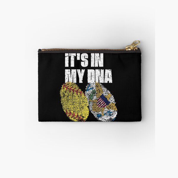 Item preview, IT'S IN MY DNA Softball - Virgin Islands Flag Fingerprint  designed and sold by CosmoKitsch.