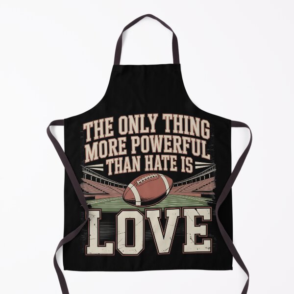 Item preview, The Only Thing More Powerful Than Hate Is Love Vintage Football Quote Shirt designed and sold by Uglyandcute.
