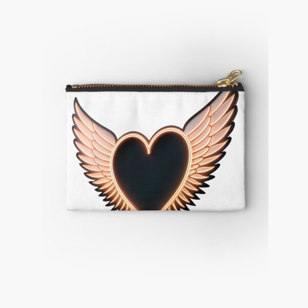 Item preview, Glowing heart with wings symbolizing love and freedom designed and sold by Creative88Art.