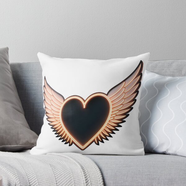Item preview, Glowing heart with wings symbolizing love and freedom designed and sold by Creative88Art.