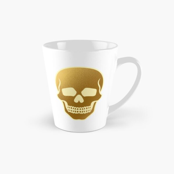 Item preview, Golden skull icon with metallic texture and bold design designed and sold by Creative88Art.