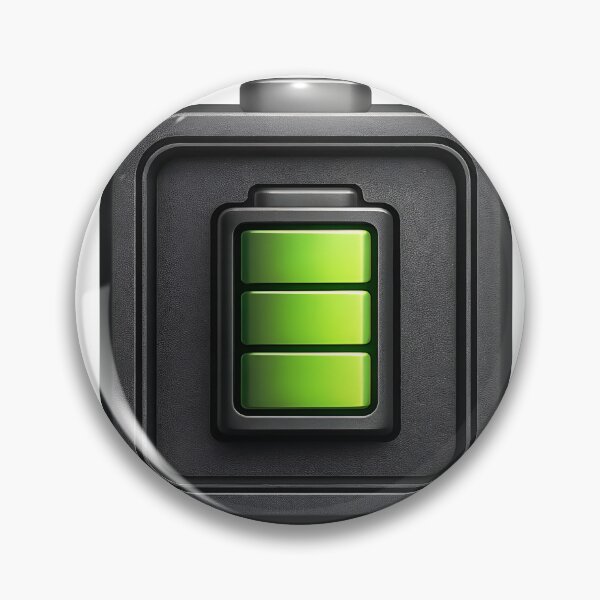 Item preview, Modern battery icon with green charging levels designed and sold by Creative88Art.