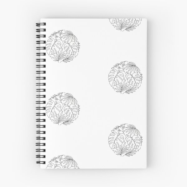 Item preview, Tropical botanical line art composition designed and sold by KromaNauta.