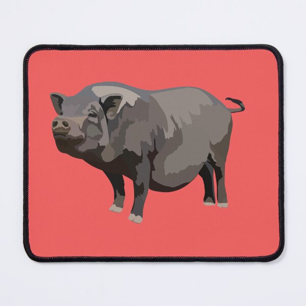 Artikelvorschau, P steht für Hängebauchschwein. Hängebauchschwein-Illustration – Niedliche Minischwein-Wildtier- und Nutztierkunst entworfen und verkauft von PrettylittlepastelUk.