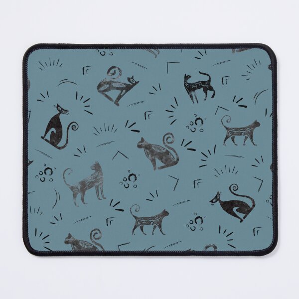 Item preview, Cave Art Cats on Gray Azure designed and sold by KSimpson838.