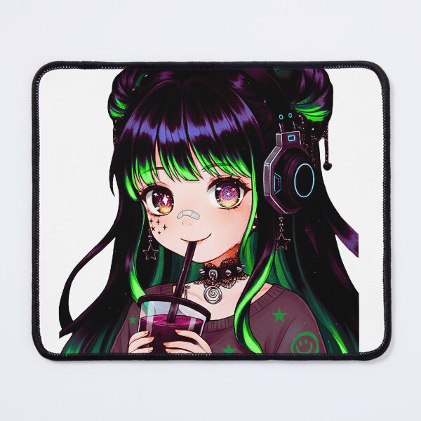 Item preview, Cyberpunk Kawaii Elf designed and sold by MindWanderArt.