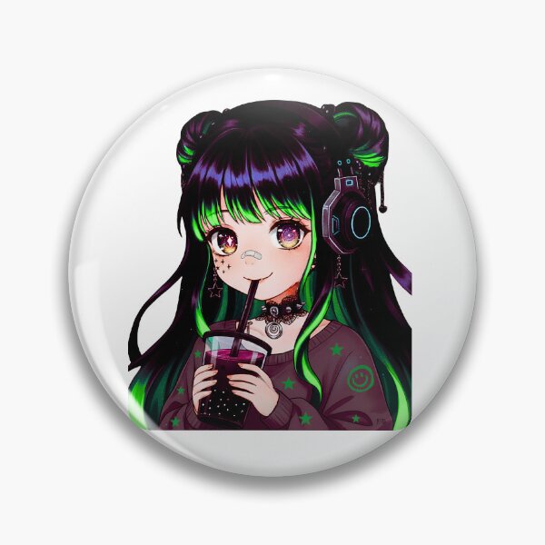 Item preview, Cyberpunk Kawaii Elf designed and sold by MindWanderArt.