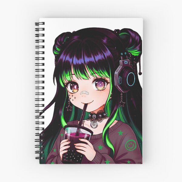 Item preview, Cyberpunk Kawaii Elf designed and sold by MindWanderArt.